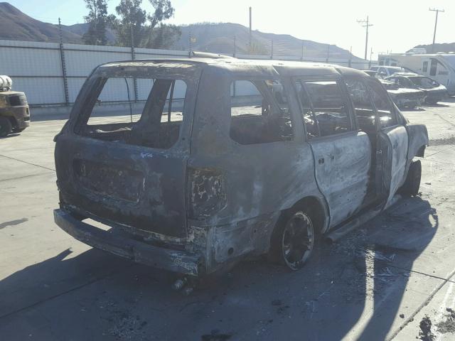 2HKYF184X4H564701 - 2004 HONDA PILOT EX BURN photo 4