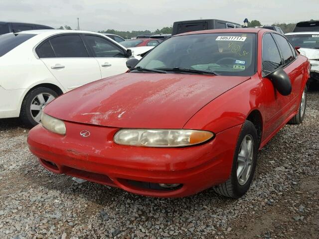 1G3NL52F03C145960 - 2003 OLDSMOBILE ALERO GL RED photo 2