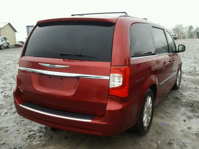 2C4RC1BG5ER217300 - 2014 CHRYSLER TOWN & COU RED photo 4