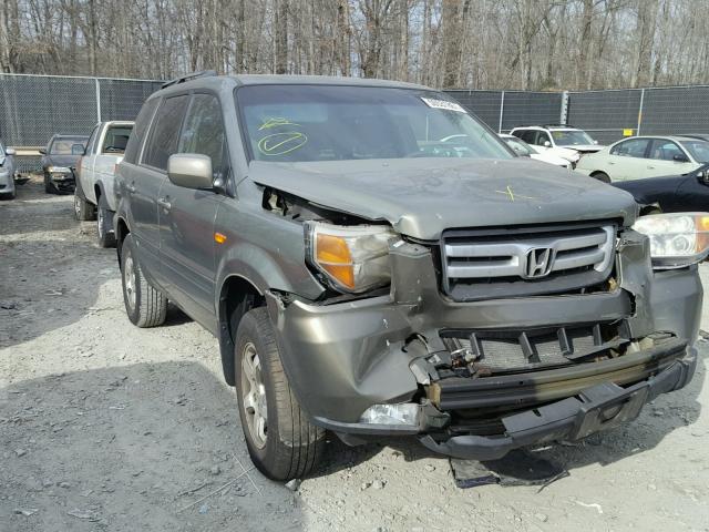 5FNYF18407B018279 - 2007 HONDA PILOT EX GRAY photo 1