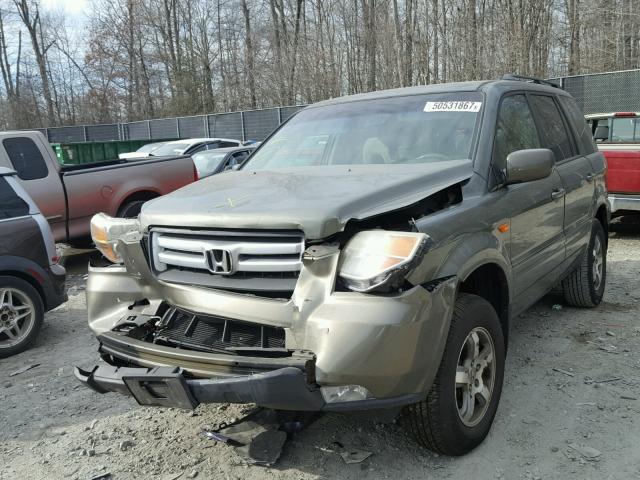 5FNYF18407B018279 - 2007 HONDA PILOT EX GRAY photo 2