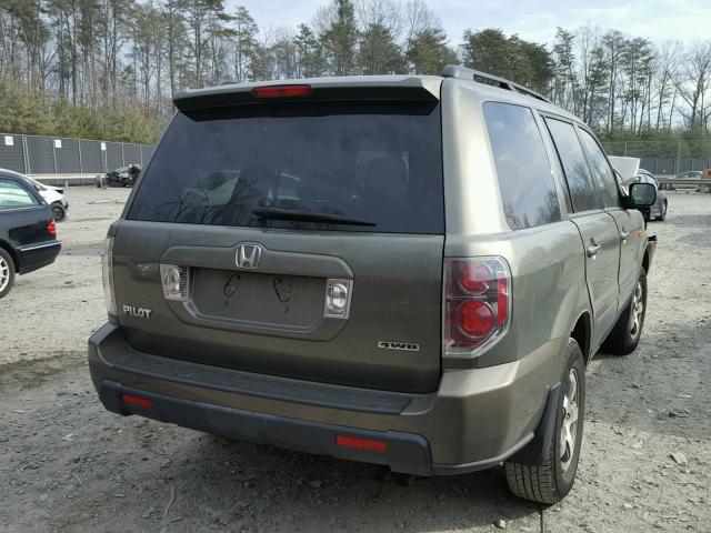 5FNYF18407B018279 - 2007 HONDA PILOT EX GRAY photo 4