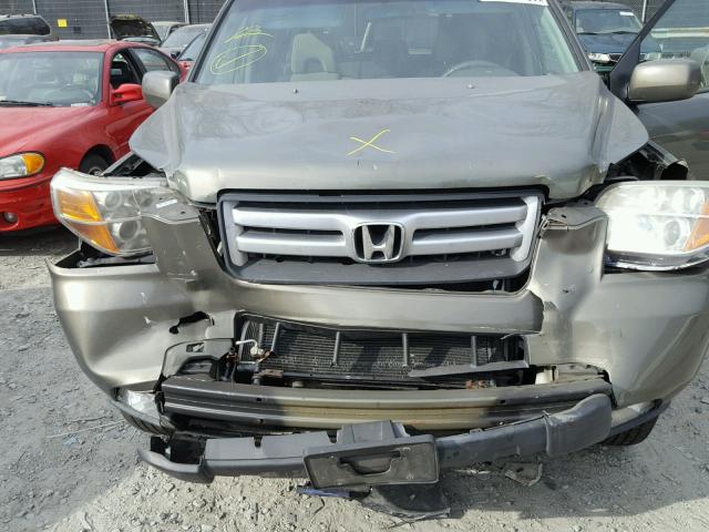 5FNYF18407B018279 - 2007 HONDA PILOT EX GRAY photo 7