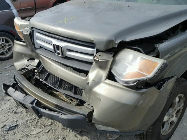 5FNYF18407B018279 - 2007 HONDA PILOT EX GRAY photo 9