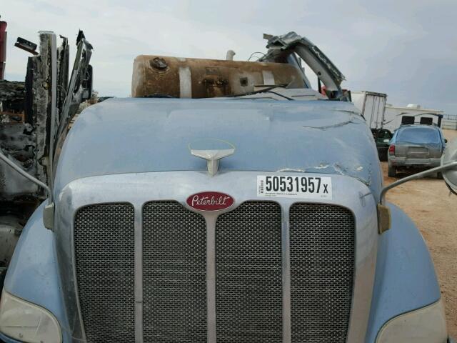 1XP7DB9X37D665121 - 2007 PETERBILT 387 BLUE photo 7