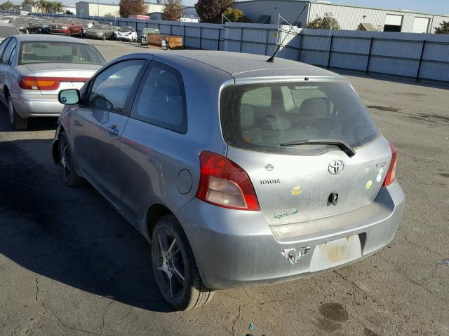 JTDJT923375134604 - 2007 TOYOTA YARIS SILVER photo 3