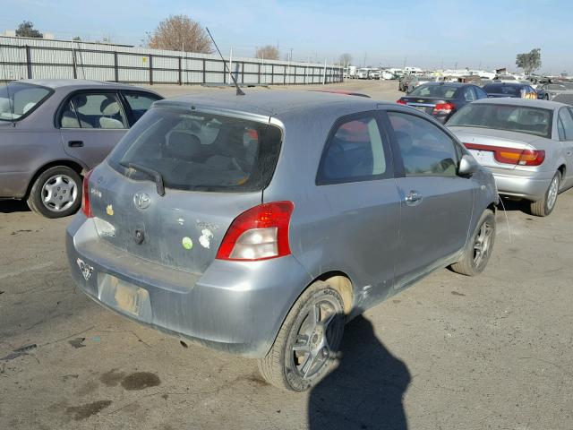 JTDJT923375134604 - 2007 TOYOTA YARIS SILVER photo 4