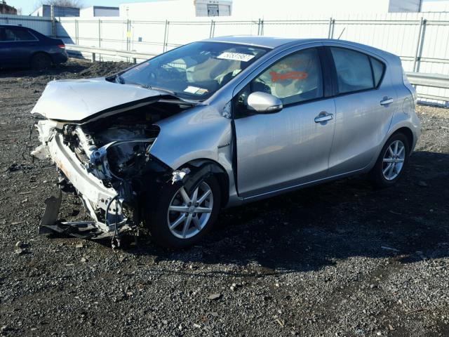 JTDKDTB35C1519677 - 2012 TOYOTA PRIUS C SILVER photo 2