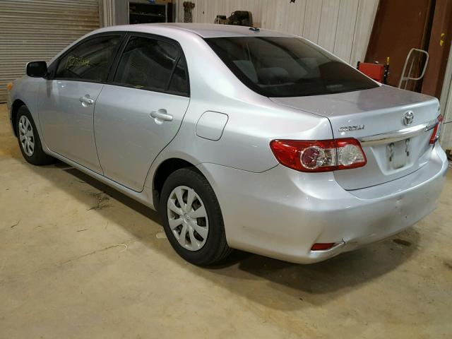 JTDBU4EE1BJ089759 - 2011 TOYOTA COROLLA BA SILVER photo 3