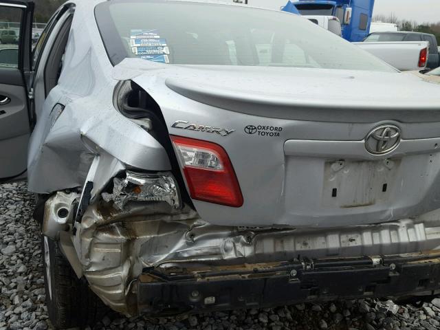 JTNBE46K373036067 - 2007 TOYOTA CAMRY NEW SILVER photo 9