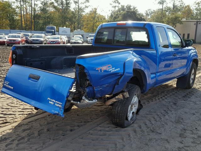 5TETU62N37Z446537 - 2007 TOYOTA TACOMA PRE BLUE photo 4