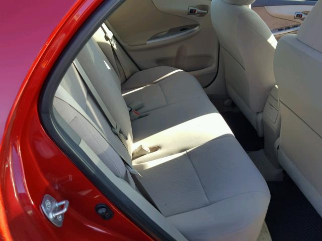 JTDBU4EE1AJ074497 - 2010 TOYOTA COROLLA BA RED photo 6
