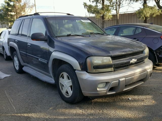 1GNDS13SX22263335 - 2002 CHEVROLET TRAILBLAZE BLACK photo 1