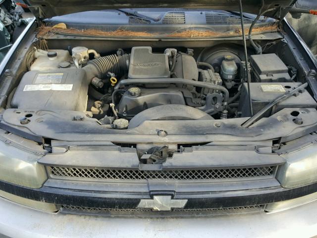 1GNDS13SX22263335 - 2002 CHEVROLET TRAILBLAZE BLACK photo 7