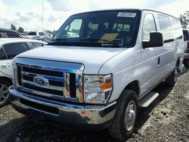 1FMNE1BW9EDA93059 - 2014 FORD ECONOLINE WHITE photo 2