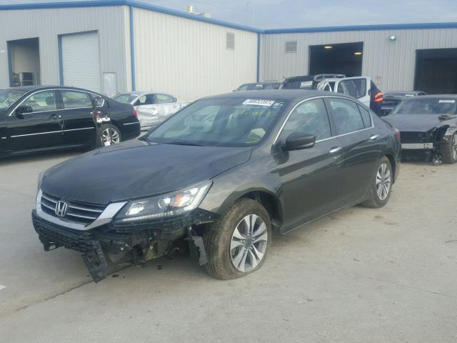 1HGCR2F39DA225485 - 2013 HONDA ACCORD LX GRAY photo 2