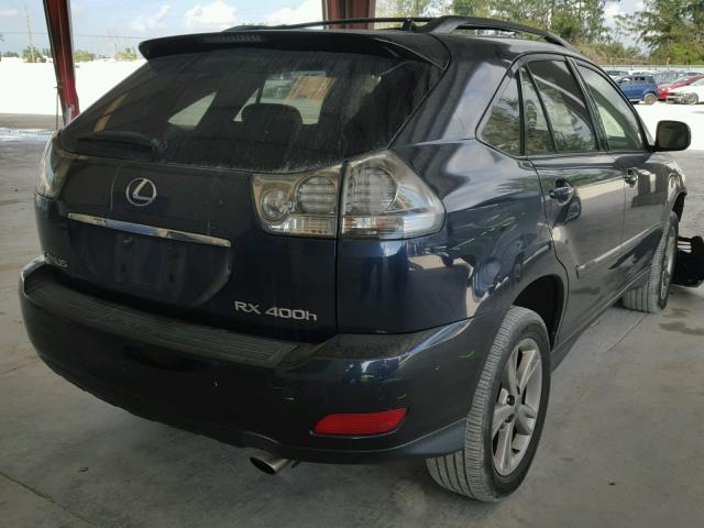 JTJHW31U760028985 - 2006 LEXUS RX 400 BLACK photo 4