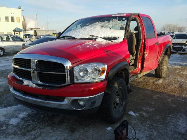 1D7HU18267J524590 - 2007 DODGE RAM 1500 S RED photo 2