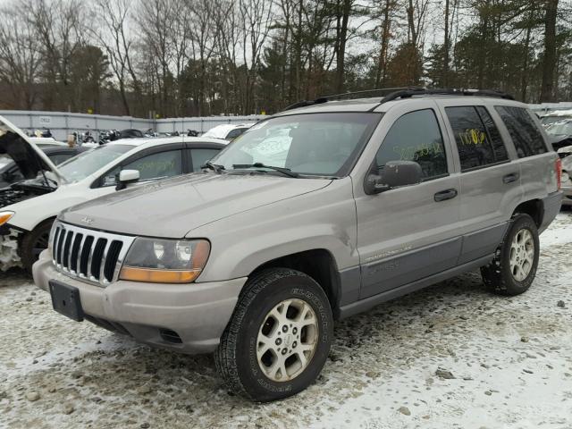 1J4GW48S41C632441 - 2001 JEEP GRAND CHER GRAY photo 2