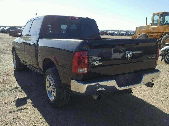 1C6RD7LT7CS174660 - 2012 DODGE RAM 1500 S BLACK photo 3