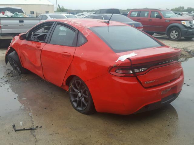 1C3CDFAAXGD682680 - 2016 DODGE DART SE RED photo 3