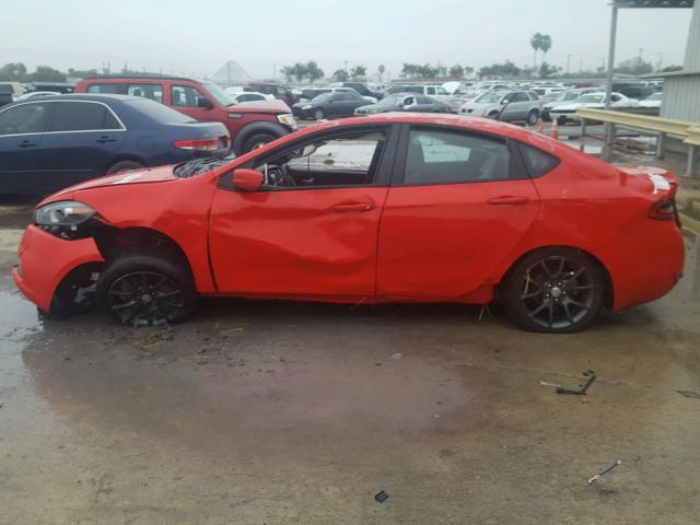 1C3CDFAAXGD682680 - 2016 DODGE DART SE RED photo 9