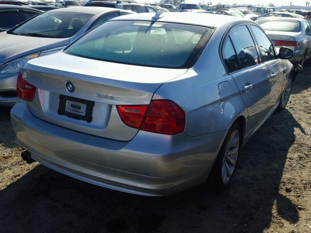 WBAPH5C58BF093083 - 2011 BMW 328 I SULE SILVER photo 4