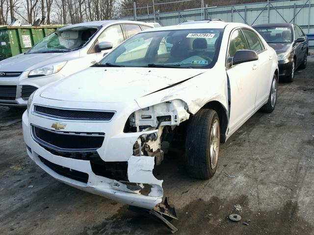 1G1ZB5E00CF197530 - 2012 CHEVROLET MALIBU LS WHITE photo 2