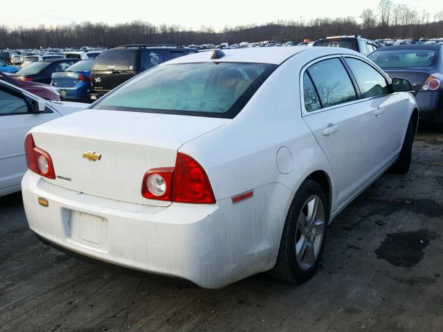 1G1ZB5E00CF197530 - 2012 CHEVROLET MALIBU LS WHITE photo 4