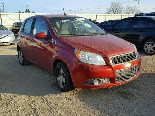 KL1TD6DE4AB093600 - 2010 CHEVROLET AVEO LS RED photo 1