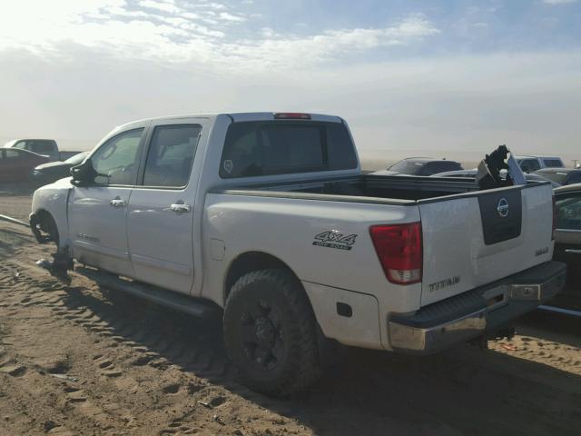 1N6BA07B95N562368 - 2005 NISSAN TITAN XE WHITE photo 3