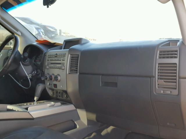 1N6BA07B95N562368 - 2005 NISSAN TITAN XE WHITE photo 9