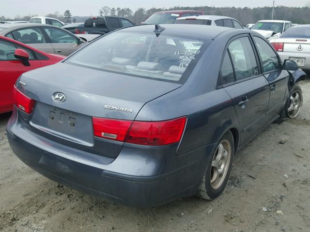 5NPET46C09H531169 - 2009 HYUNDAI SONATA GLS BLUE photo 4