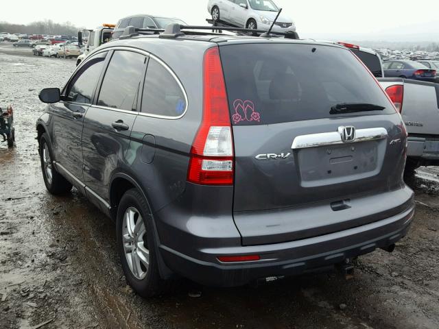 5J6RE4H51AL042915 - 2010 HONDA CR-V EX GRAY photo 3