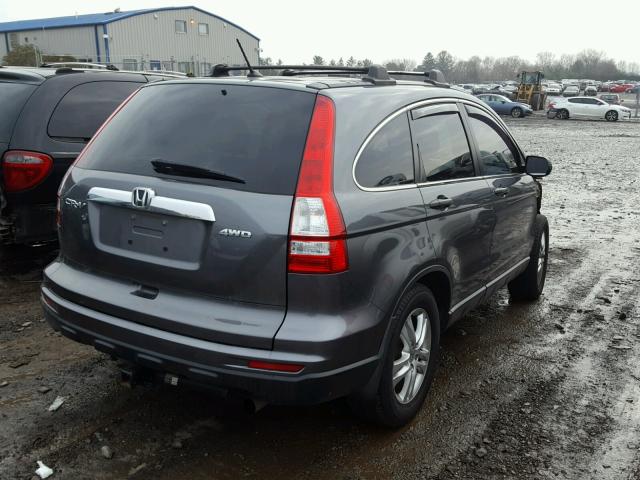 5J6RE4H51AL042915 - 2010 HONDA CR-V EX GRAY photo 4