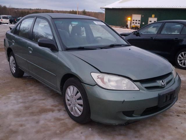 2HGES15584H568249 - 2004 HONDA CIVIC LX GREEN photo 1