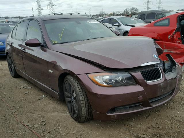 WBAVB17576NK38766 - 2006 BMW 325 I AUTO MAROON photo 1