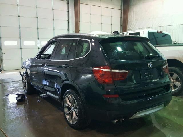 5UXWX9C54G0D71546 - 2016 BMW X3 XDRIVE2 BLACK photo 3