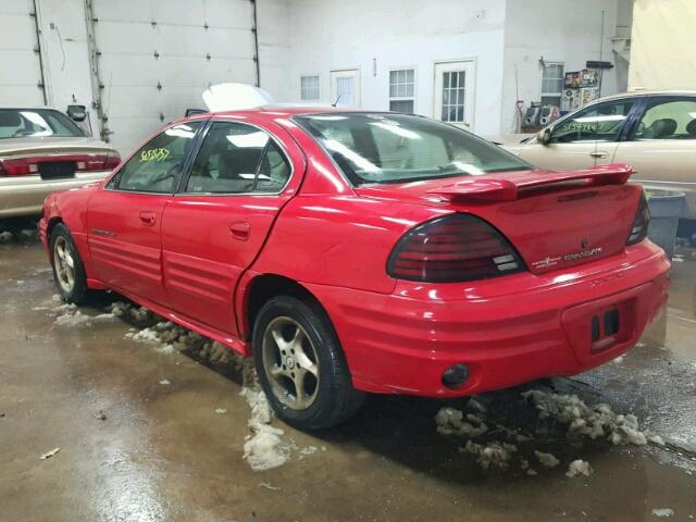 1G2NF52E41M591085 - 2001 PONTIAC GRAND AM S RED photo 3