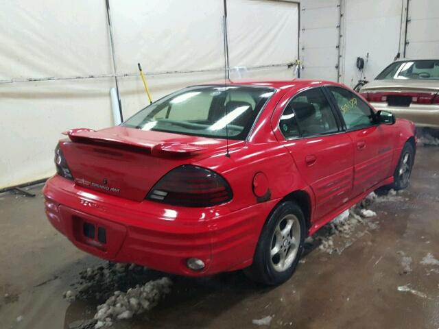 1G2NF52E41M591085 - 2001 PONTIAC GRAND AM S RED photo 4