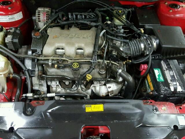 1G2NF52E41M591085 - 2001 PONTIAC GRAND AM S RED photo 7