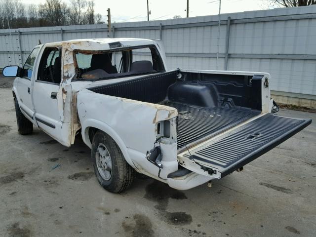 1GCDT13X43K130797 - 2003 CHEVROLET S TRUCK S1 WHITE photo 3