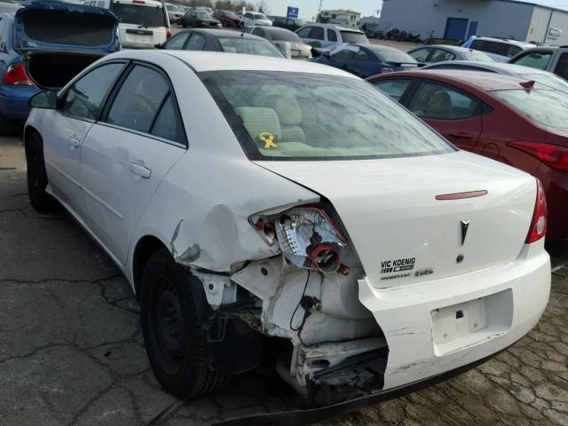 1G2ZF58B674218623 - 2007 PONTIAC G6 VALUE L WHITE photo 3