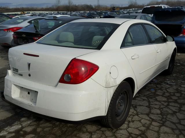 1G2ZF58B674218623 - 2007 PONTIAC G6 VALUE L WHITE photo 4