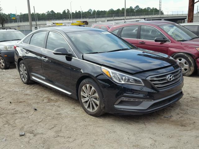 5NPE34AF3HH552078 - 2017 HYUNDAI SONATA SPO BLACK photo 1