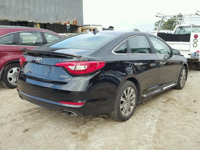 5NPE34AF3HH552078 - 2017 HYUNDAI SONATA SPO BLACK photo 4