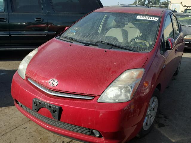 JTDKB20U073254785 - 2007 TOYOTA PRIUS RED photo 2