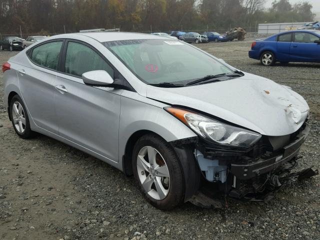 5NPDH4AEXDH311486 - 2013 HYUNDAI ELANTRA GL SILVER photo 1