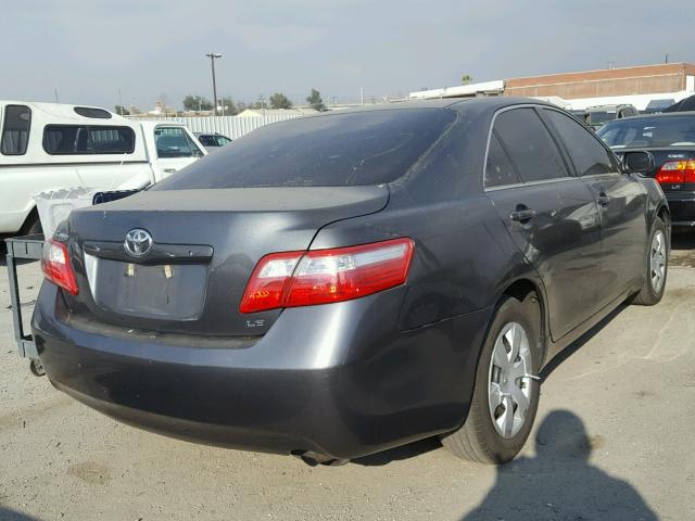 4T1BE46K98U206556 - 2008 TOYOTA CAMRY CE GRAY photo 4