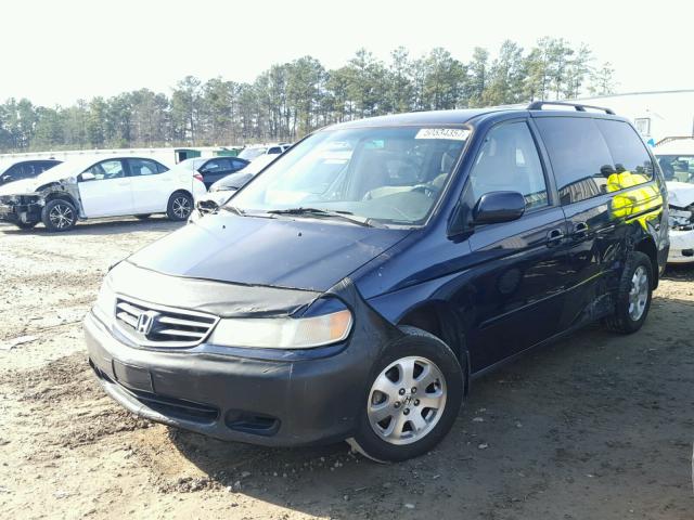 5FNRL18694B136745 - 2004 HONDA ODYSSEY EX BLUE photo 2